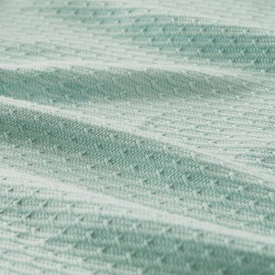100% Certified Egyptian Cotton Seafoam Blanket - Geometric Patterned Blanket - Quahog Bay Bedding