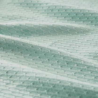 100% Certified Egyptian Cotton Seafoam Blanket - Geometric Patterned Blanket - Quahog Bay Bedding