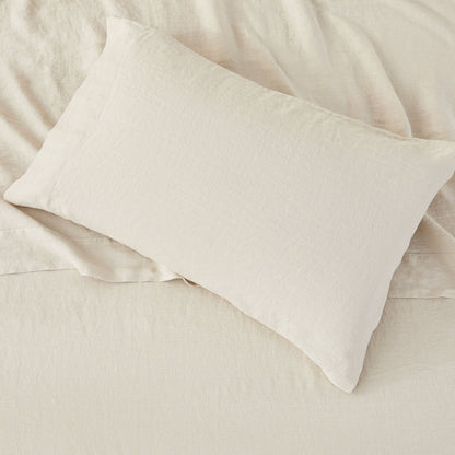 100% Linen Sheet Set - Luxury Organic Deep Pocket Linen Sheets - Quahog Bay Bedding