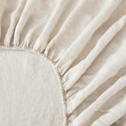 100% Linen Sheet Set - Luxury Organic Deep Pocket Linen Sheets - Quahog Bay Bedding
