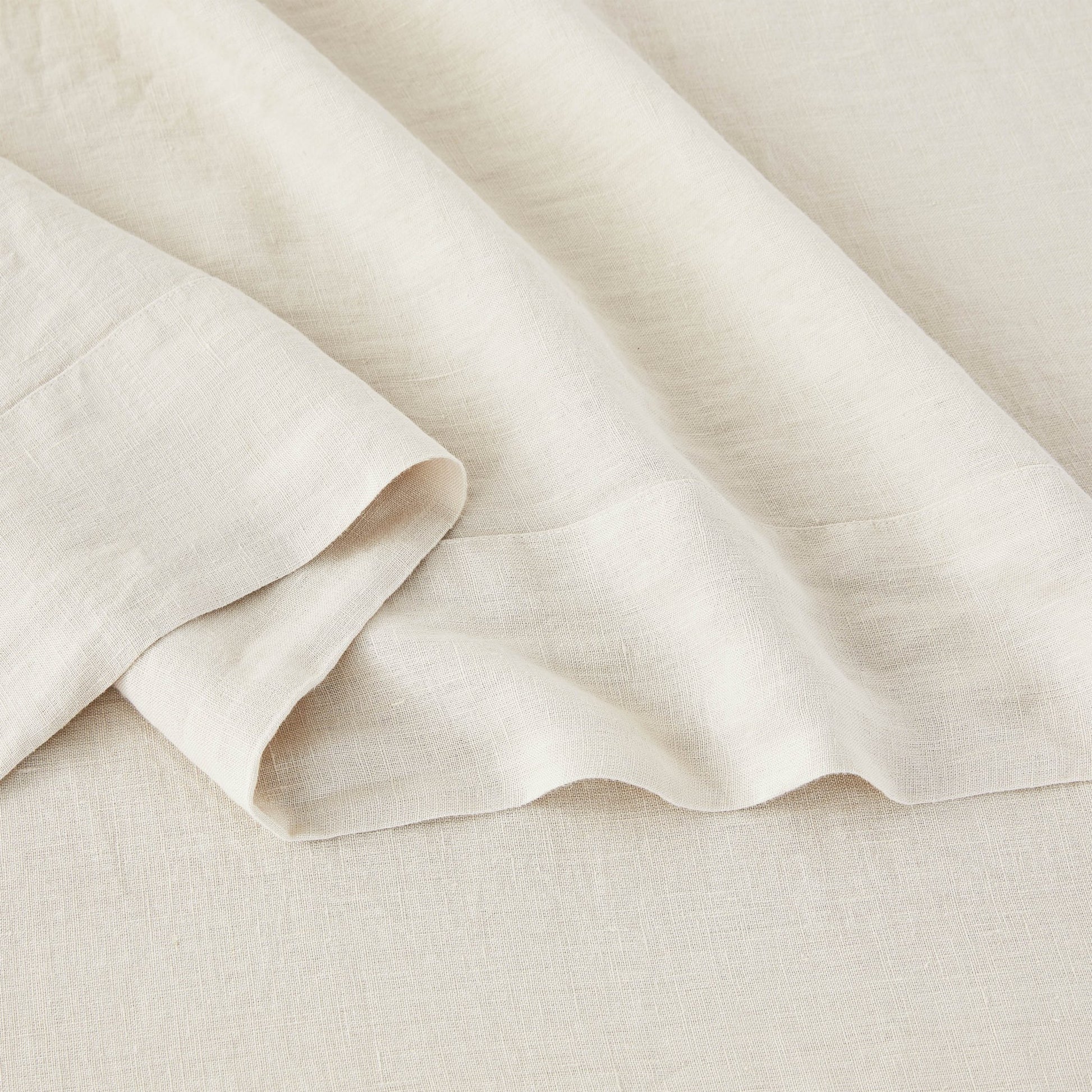 100% Linen Sheet Set - Luxury Organic Deep Pocket Linen Sheets - Quahog Bay Bedding