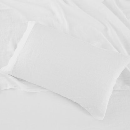 100% Linen Sheet Set - Luxury Organic Deep Pocket Linen Sheets - Quahog Bay Bedding