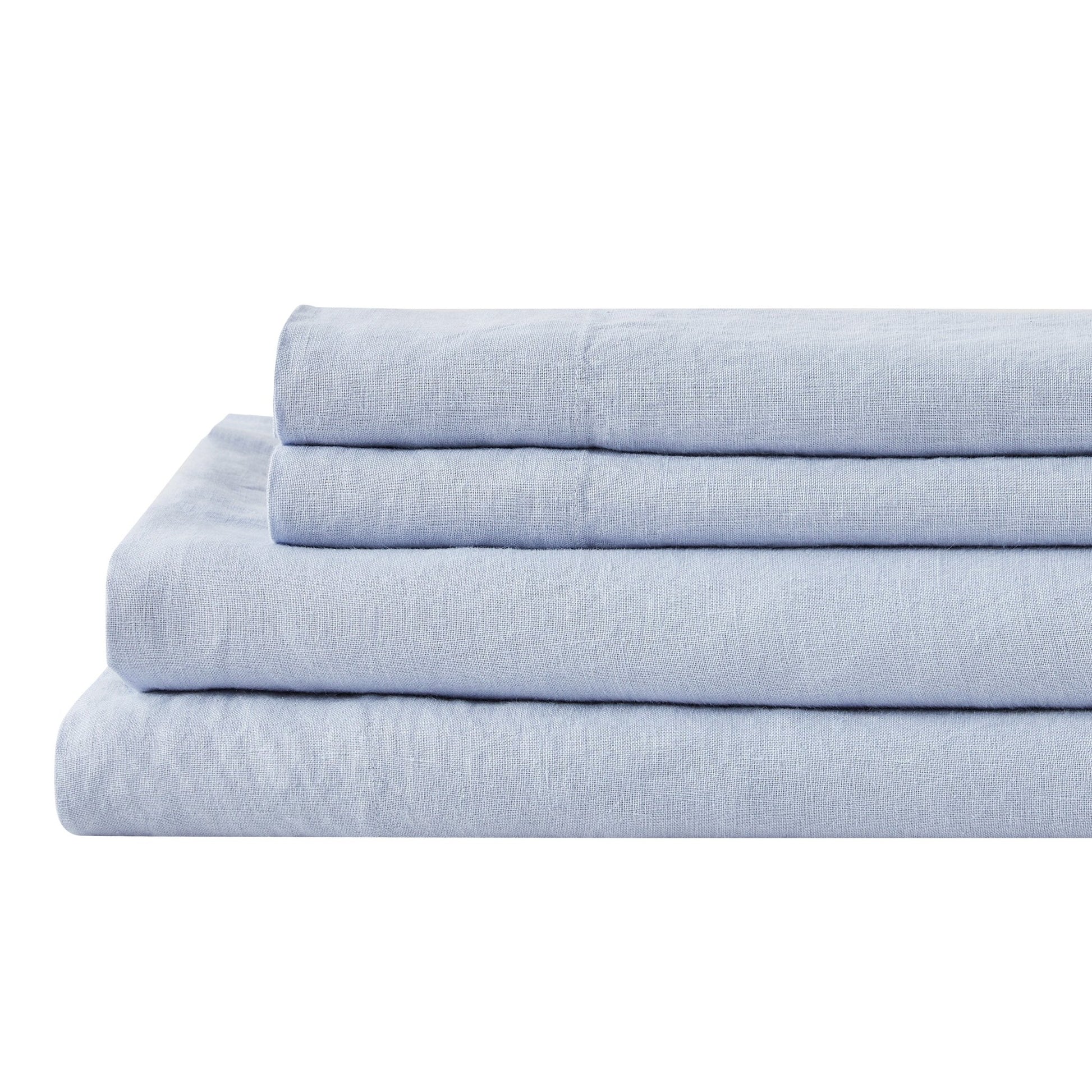 100% Linen Sheet Set - Luxury Organic Deep Pocket Linen Sheets - Quahog Bay Bedding