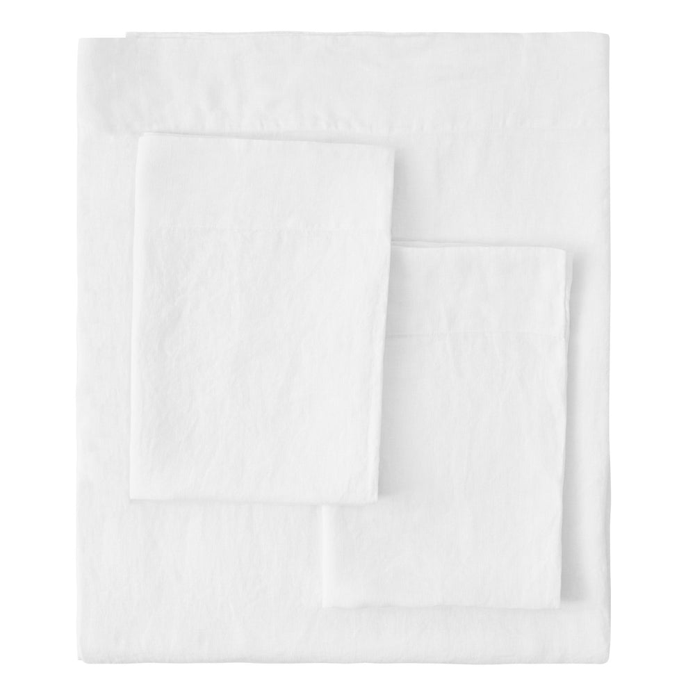 100% Linen Sheet Set - Luxury Organic Deep Pocket Linen Sheets - Quahog Bay Bedding