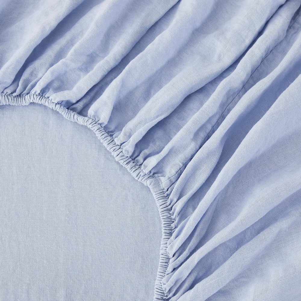 100% Linen Sheet Set - Luxury Organic Deep Pocket Linen Sheets - Quahog Bay Bedding