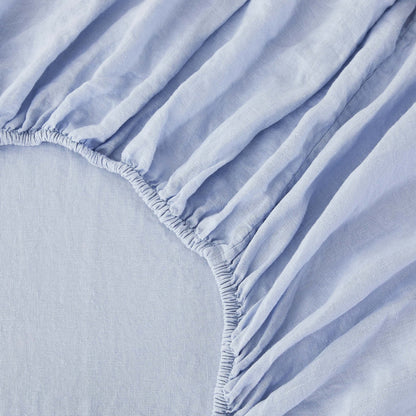 100% Linen Sheet Set - Luxury Organic Deep Pocket Linen Sheets - Quahog Bay Bedding