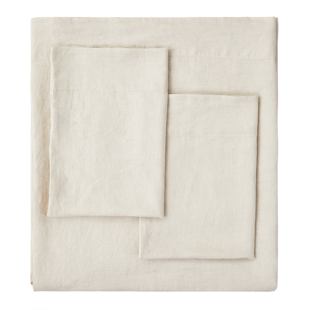 100% Linen Sheet Set - Luxury Organic Deep Pocket Linen Sheets - Quahog Bay Bedding
