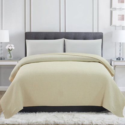 100% Merino Wool Waffle Weave Blanket - Quahog Bay Bedding
