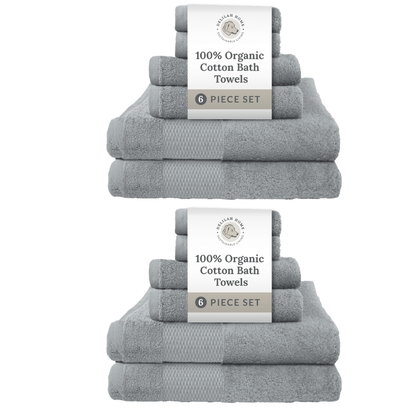 100% Organic Cotton Bath Towels Collection - Quahog Bay Bedding