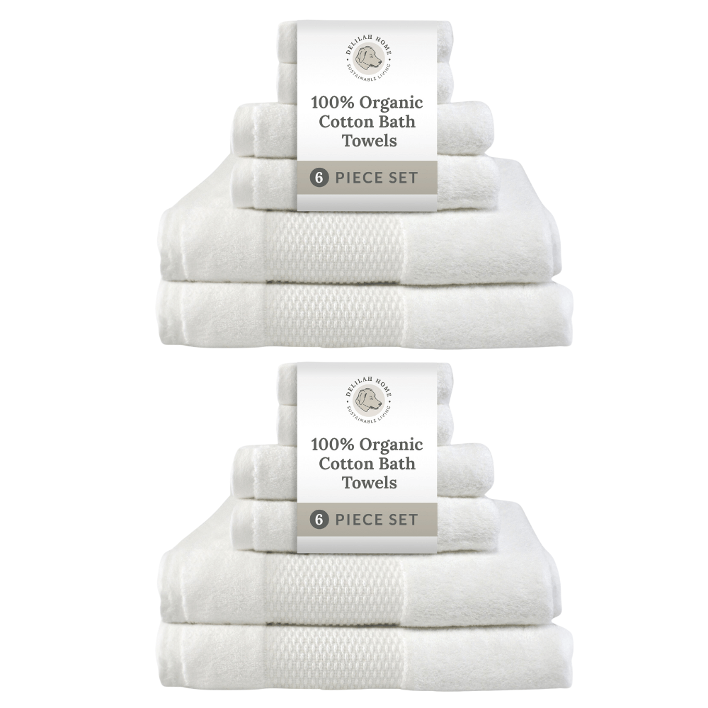 100% Organic Cotton Bath Towels Collection - Quahog Bay Bedding
