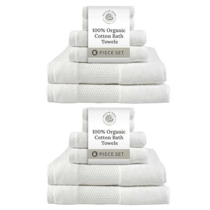 100% Organic Cotton Bath Towels Collection - Quahog Bay Bedding