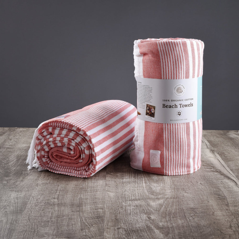 100% Organic Cotton Sunset Beach Towels - Quahog Bay Bedding