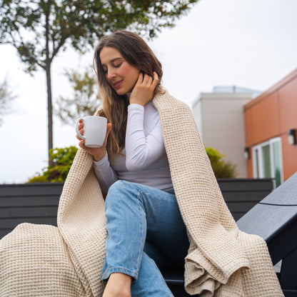 Waffle Weave Blanket - Quahog Bay Bedding