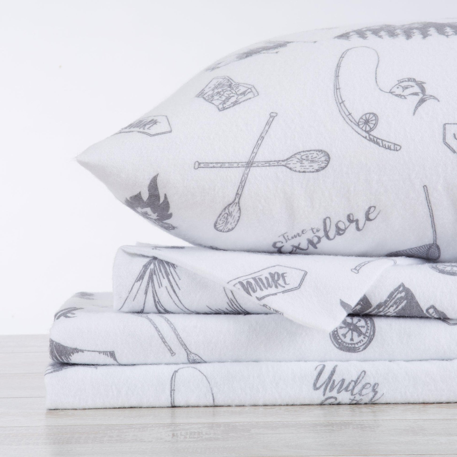 100% Turkish Cotton Flannel Sheet Sets - Christmas Sheets - Quahog Bay Bedding