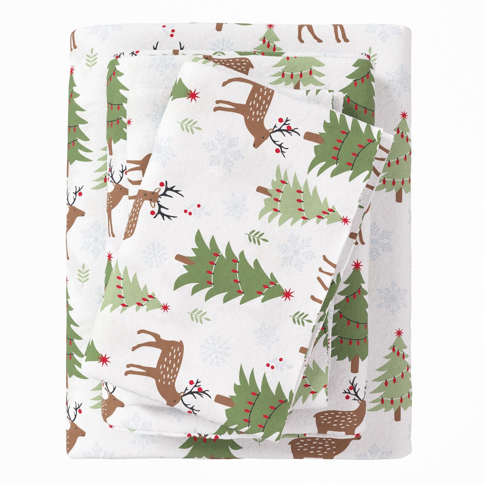 100% Turkish Cotton Flannel Sheet Sets - Christmas Sheets - Quahog Bay Bedding