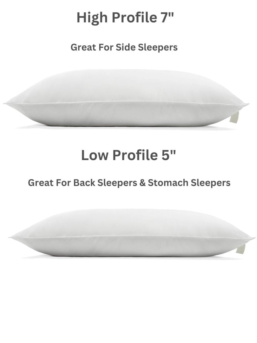 100% Vegan Plant - Based Pillow - Quahog Bay Bedding
