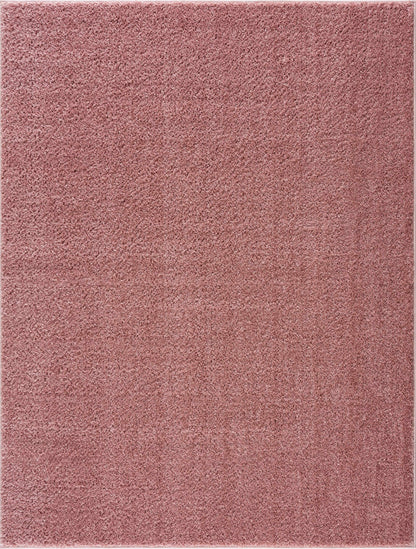 Judy Pink  Plush Washable Area Rug - Clearance