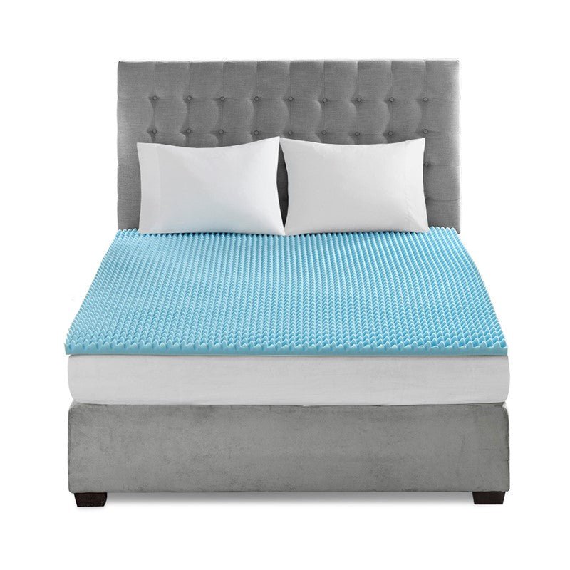 1.5" Gel Memory Foam All Season Reversible Cooling Mattress Topper - Quahog Bay Bedding