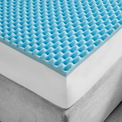 1.5" Gel Memory Foam All Season Reversible Cooling Mattress Topper - Quahog Bay Bedding