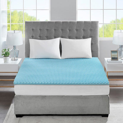 1.5" Gel Memory Foam All Season Reversible Cooling Mattress Topper - Quahog Bay Bedding