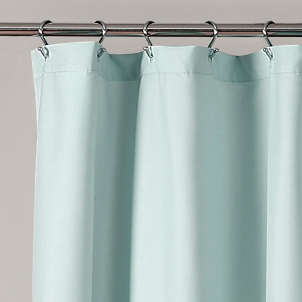 Ella Ruffle Lace Shower Curtain | Coastal Cottage Bathroom Decor