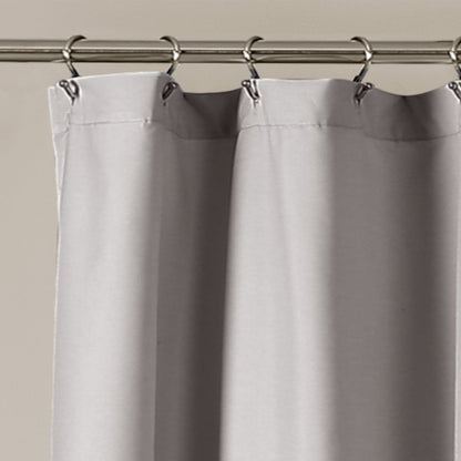 Ella Ruffle Lace Shower Curtain | Coastal Cottage Bathroom Decor
