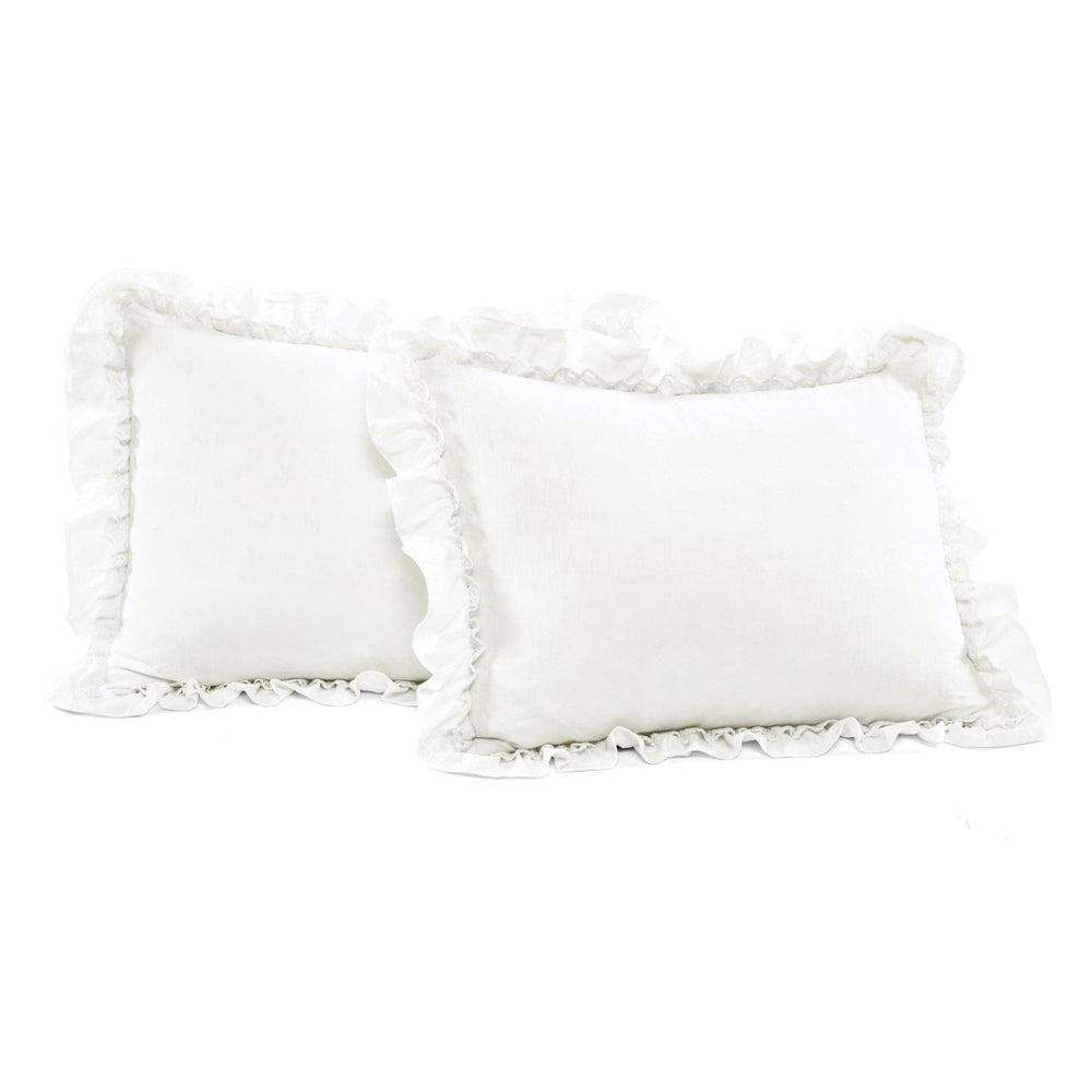 Ella Ruffle Lace 3PC Comforter Set | Coastal Cottage Bedding