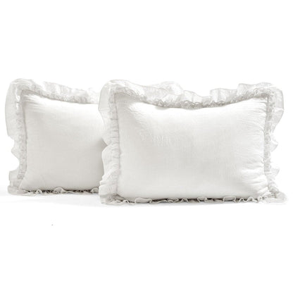 Ella Ruffle Lace 3PC Bedspread Set | Coastal Cottage Bedding