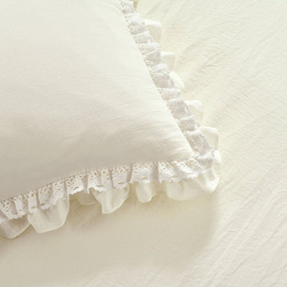 Ella Ruffle Lace 3PC Bedspread Set | Coastal Cottage Bedding