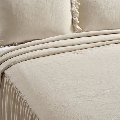 Ella Ruffle Lace 3PC Bedspread Set | Coastal Cottage Bedding