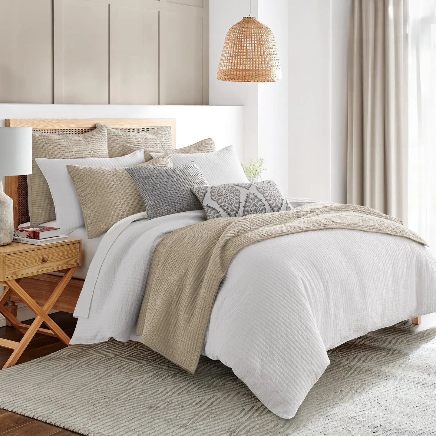 Cross Stitch Comforter Set