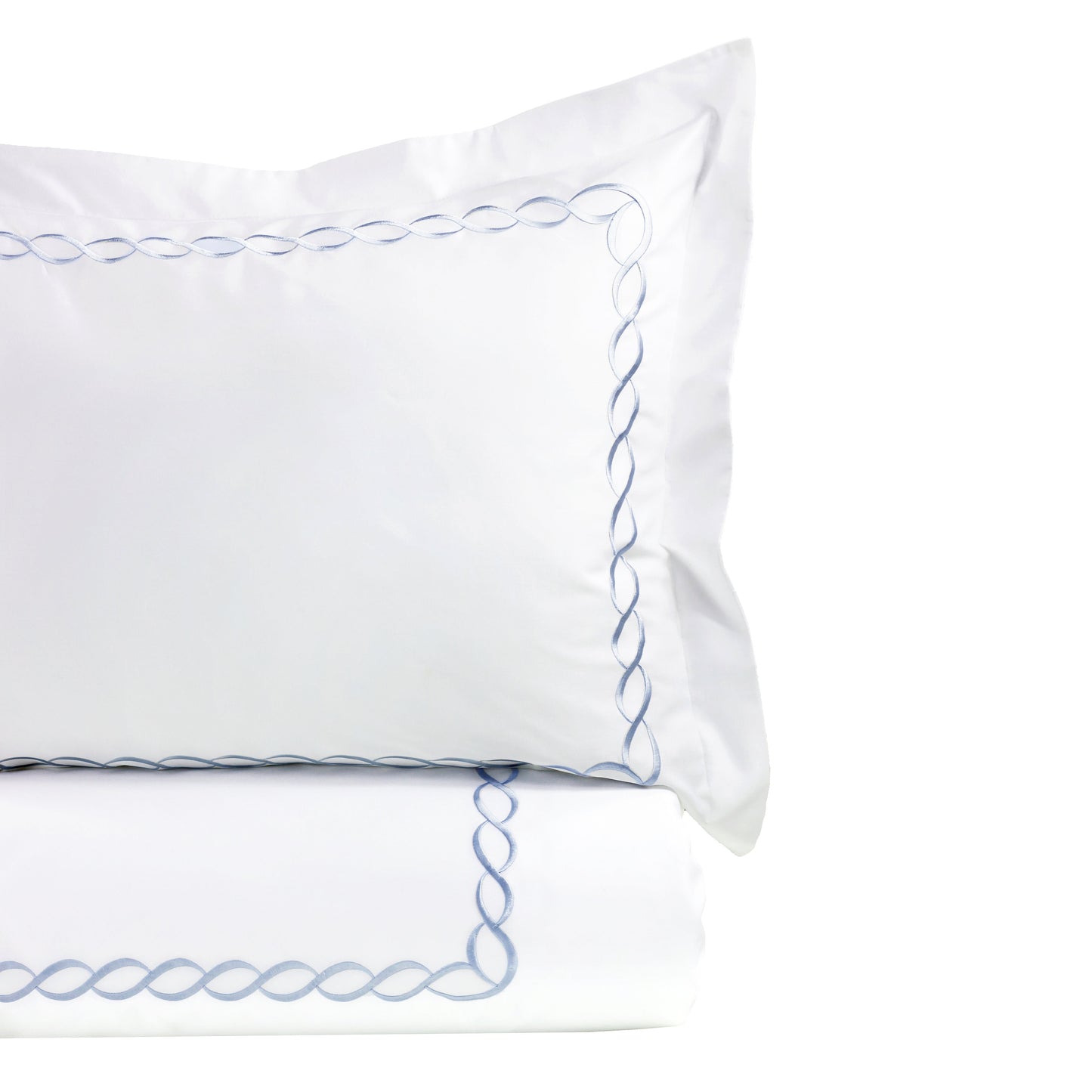 600TC Nautical And Coastal Rope Embroidered Duvet Set