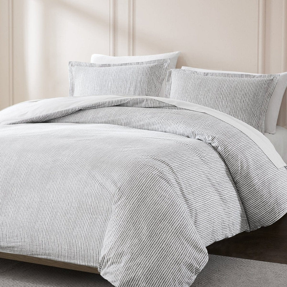 Lima Stripe Cotton Duvet Cover Set