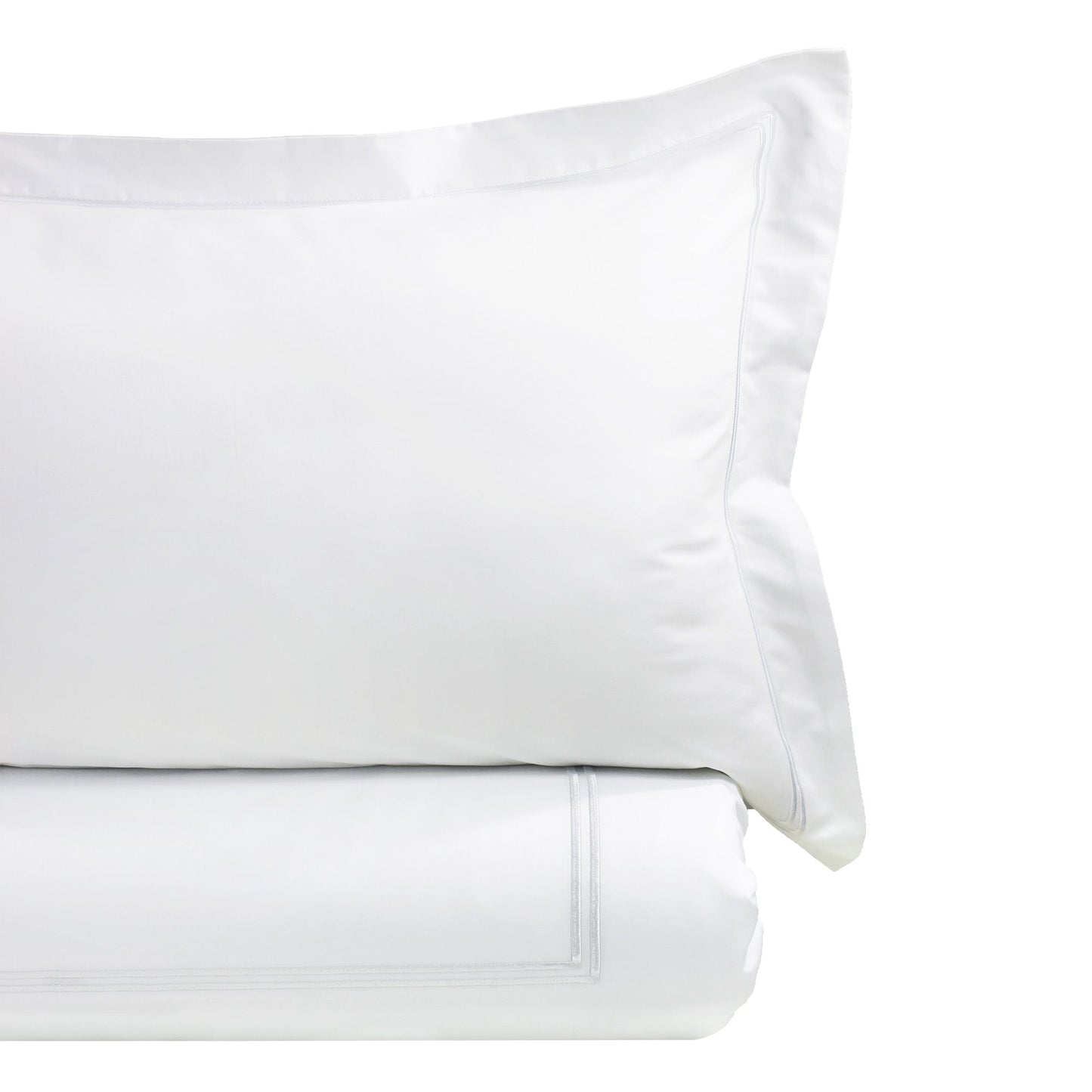 600TC Border Stripe Embroidered Duvet Set