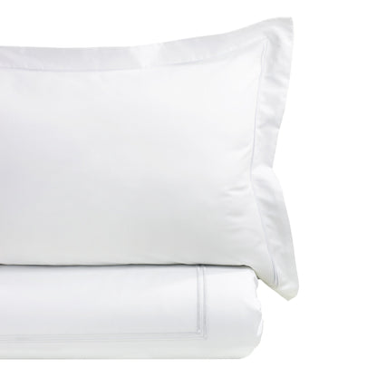 600TC Border Stripe Embroidered Duvet Set