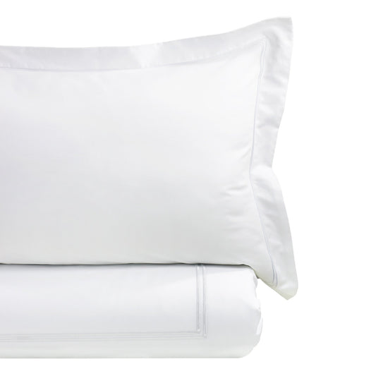 600TC Border Stripe Embroidered Duvet Set