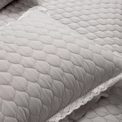 Ella Ruffle Lace 3PC Quilt Set | 100% Cotton | Coastal Cottage Bedding