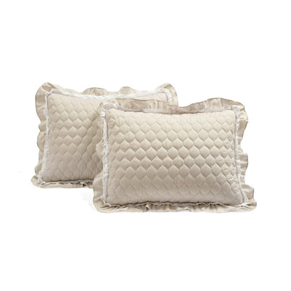 Ella Ruffle Lace 3PC Quilt Set | 100% Cotton | Coastal Cottage Bedding