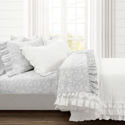 Ella Ruffle Lace 3PC Comforter Set | Coastal Cottage Bedding