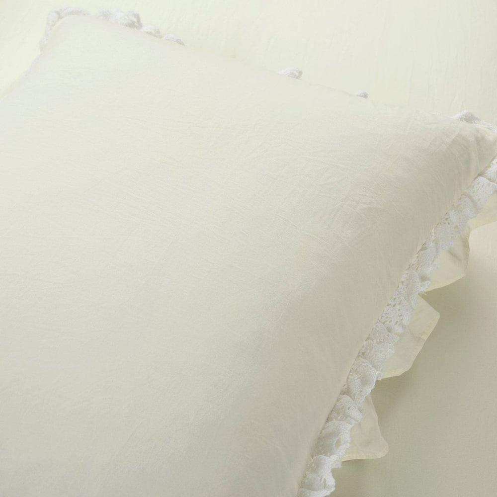 Ella Ruffle Lace 3PC Comforter Set | Coastal Cottage Bedding