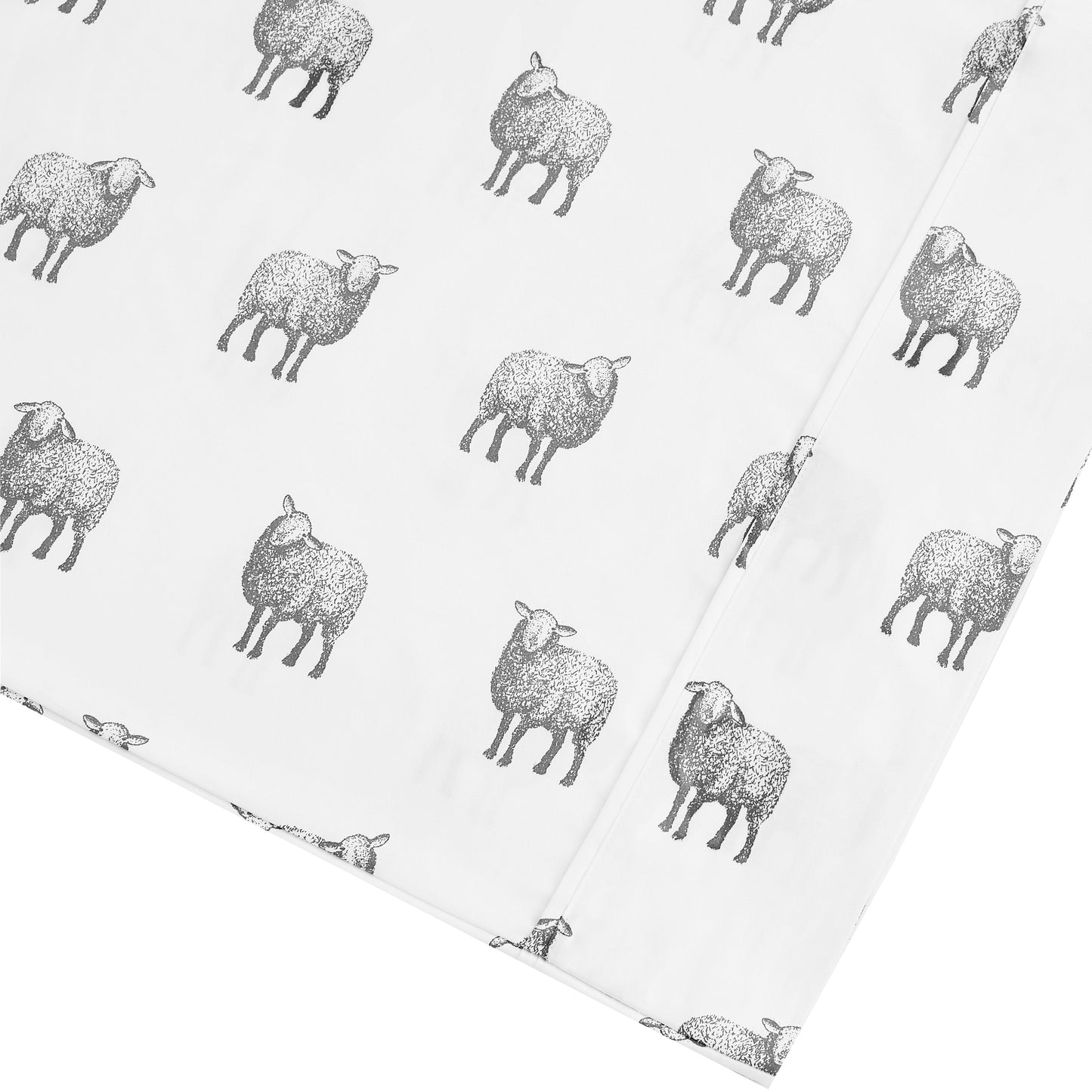 Animal Themed Bedding - Sheep Printed Pillowcase Pair