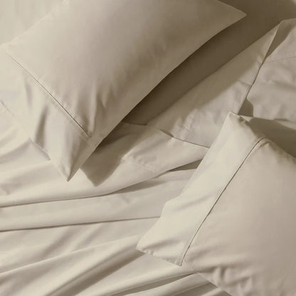 Flex Top King Sheet Set 650TC Cotton Blend Wrinkle Free - Fitted Sheet With Wings