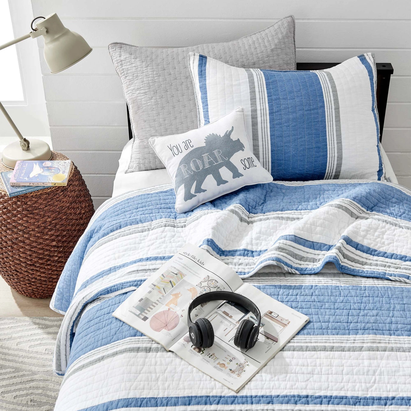 St Bart Stripe Quilt Set