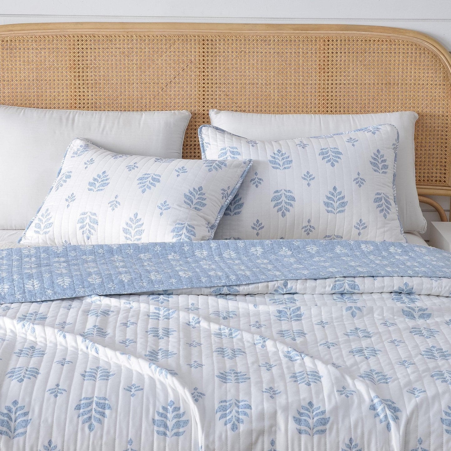 3 - Piece French Floral Quilt - Colette Collection - Quahog Bay Bedding