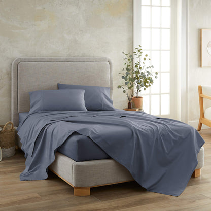300TC Sateen Flat Sheets - 100% Organic Cotton - Quahog Bay Bedding