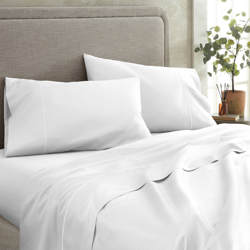 300TC Sateen Flat Sheets - 100% Organic Cotton - Quahog Bay Bedding