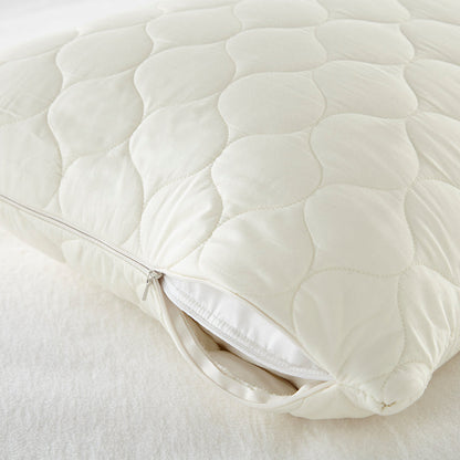 Organic Cotton Quilted Pillow Protectors - 100% Organic Cotton