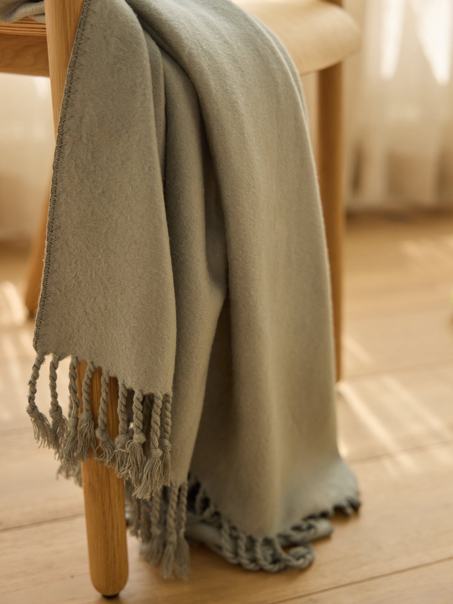 Bamboo Tassel Throw - 100% Bamboo Throw