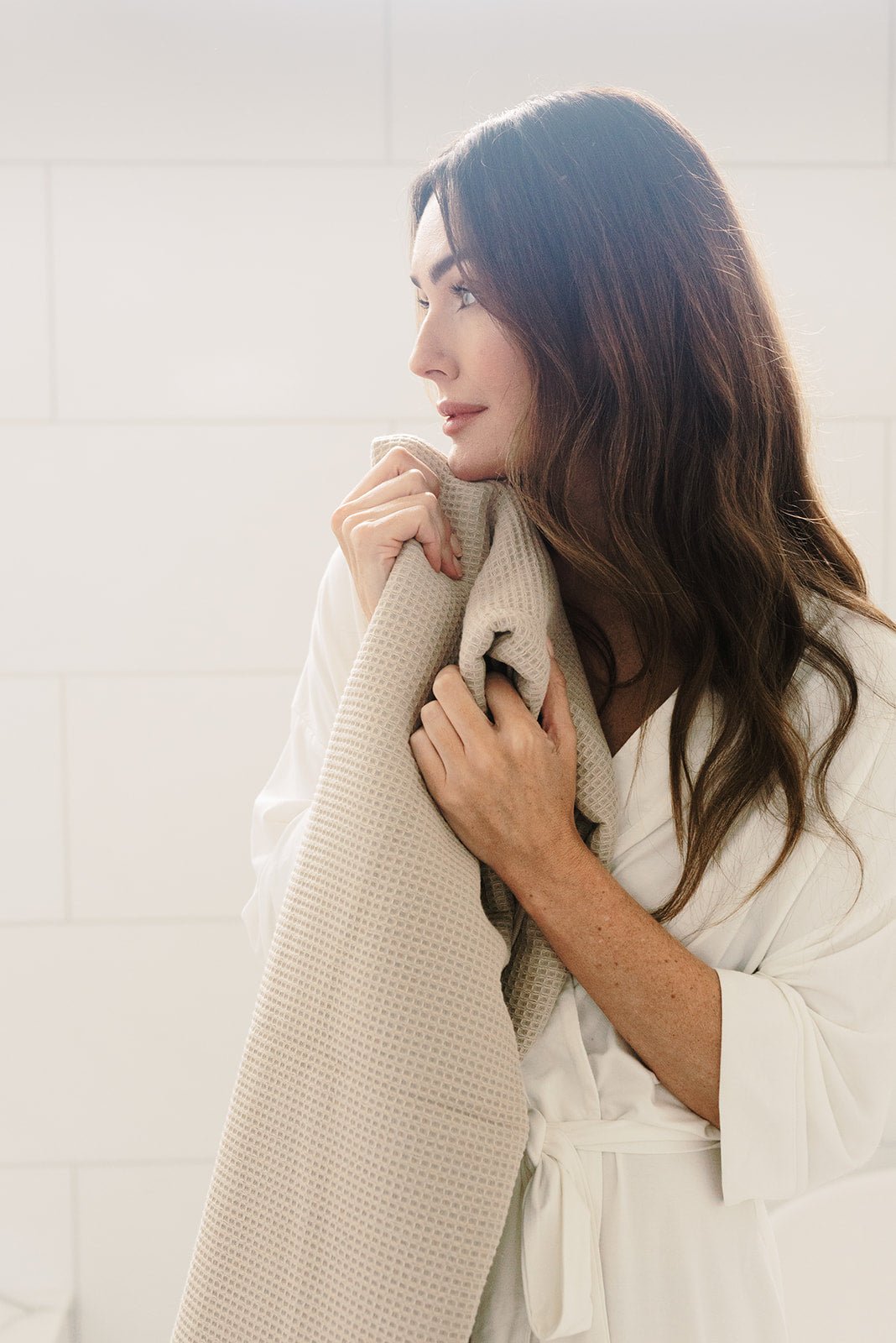 Luxury Bamboo Blend Bath Towels - Waffle Weave