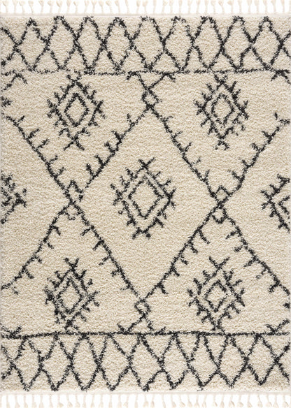 Emlenton Berber Shag with Tassels - Clearance